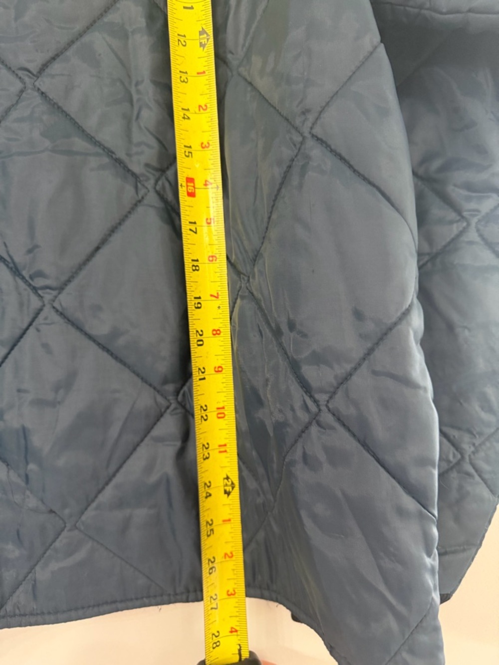 Vintage Big Smith Navy Blue Quilted Collared Pockets Mid Weight Jacket Men Large - Picture 6 of 9